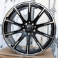 20" Black Machine Mercedes BRABUS Style Wheels (5x112) Fits C-Class E-Class S-Class GLC GLE