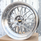 19" Silver Machine Lip LM BBS Style Wheels (5x120) Fits BMW 328i 335i 428i 435i 535i
