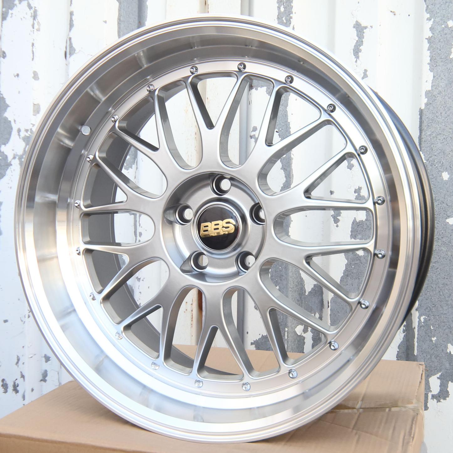 19" Silver Machine Lip LM BBS Style Wheels (5x120) Fits BMW 328i 335i 428i 435i 535i