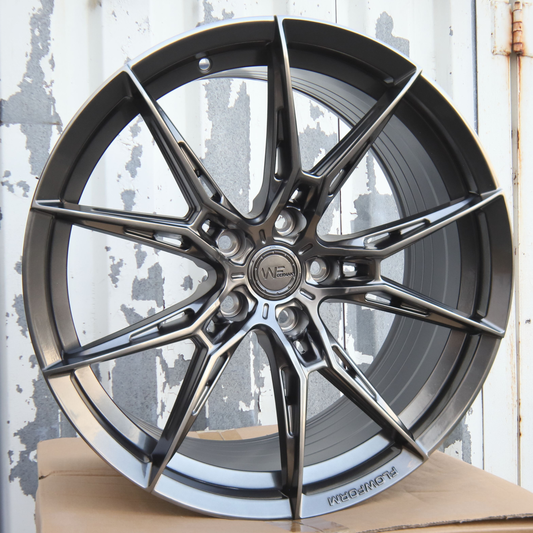 19" WF R.2-FG Style Wheels (5x114.3) Fits Nissan 350Z 370Z Infiniti G35 G37 Q50 Accord TLX
