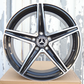18" Black Machined Mercedes-Benz AMG Style Wheels (5x112) Fits C-Class E-Class CLA GLC