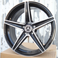 18" Black Machined Mercedes-Benz AMG Style Wheels (5x112) Fits C-Class E-Class CLA GLC
