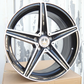 18" Black Machined Mercedes-Benz AMG Style Wheels (5x112) Fits C-Class E-Class CLA GLC