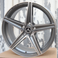 18" Gray Machined Mercedes-Benz AMG Style Wheels (5x112) Fits C-Class E-Class CLA GLC