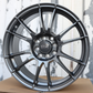 17" Gunmetal Ultraleggera Style Wheels (4x100/4x114.3) Fits Civic Integra Miata 240SX Corolla