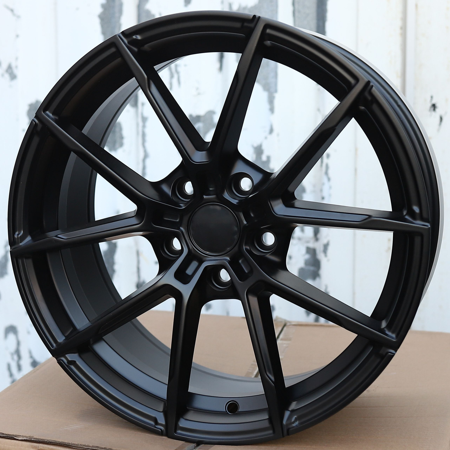 18" Satin Black Wheels (5x114.3) Fits Acura Honda Toyota Nissan Infiniti Mazda Hyundai Kia Subaru Ford