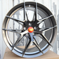 19" Hyper Black Wheels (5x114.3) Fits 350Z 370Z G35 G37 Q50 IS300 WRX