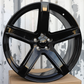 22" HC2 Dodge Style Gloss Black (5x115) Wheels Fits Charger Challenger SRT Hellcat R/T Magnum