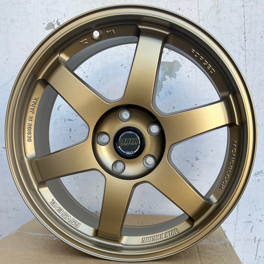 RA-1 | Volk Rays TE37 Style Wheels | Matte Bronze