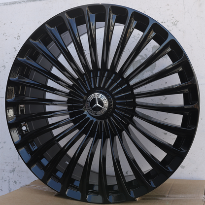 MB04 | Mercedes AMG 2025 Turbine Style Wheels | Gloss Black
