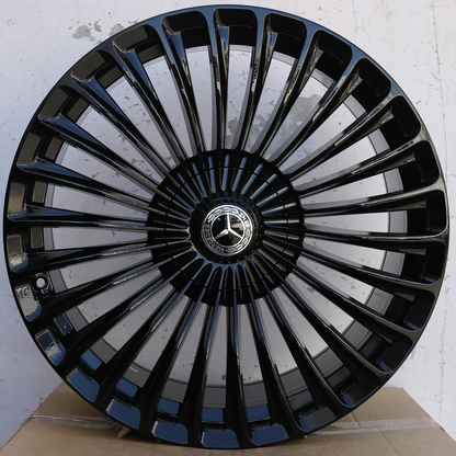 MB04 | Mercedes AMG 2025 Turbine Style Wheels | Gloss Black