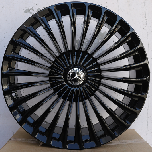 MB04 | Mercedes AMG 2025 Turbine Style Wheels | Gloss Black