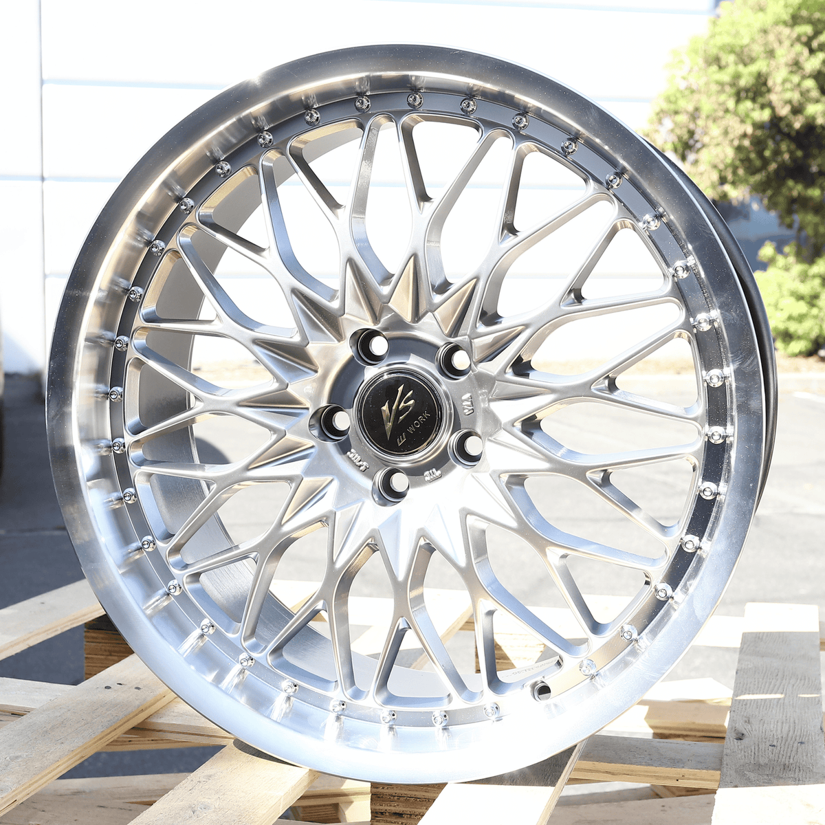 WORK VSXV Style Wheels Hyper Black Machined Lip 19X9.5" +22 (5X114.3) CB:73.1 - FINANCING FOR JESSIE