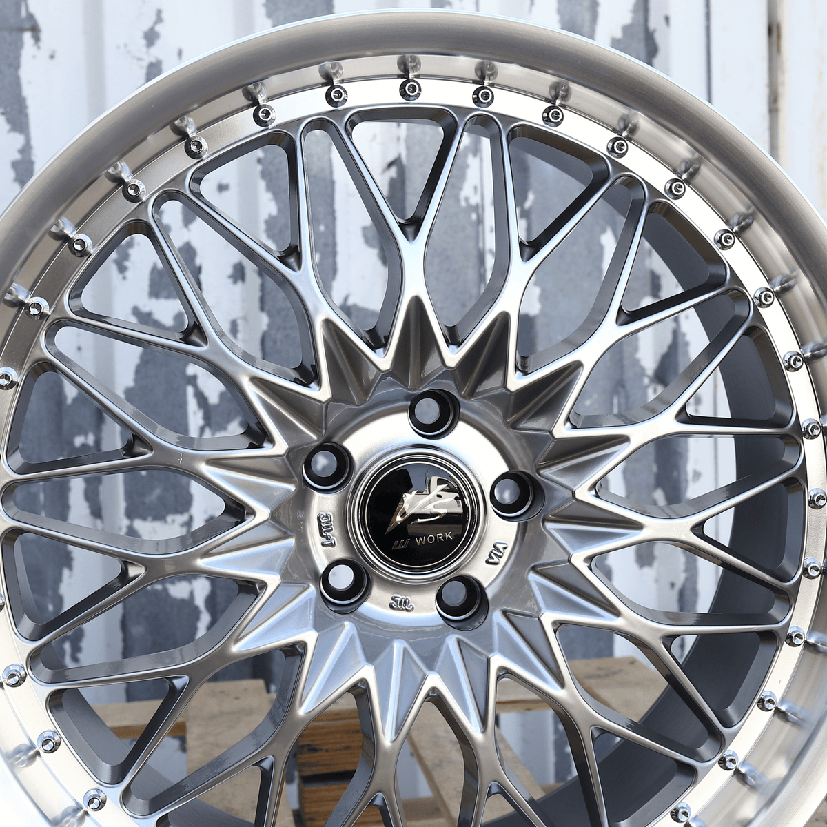 WORK VSXV Style Wheels Hyper Black Machined Lip 19X9.5" +22 (5X114.3) CB:73.1 - FINANCING FOR JESSIE