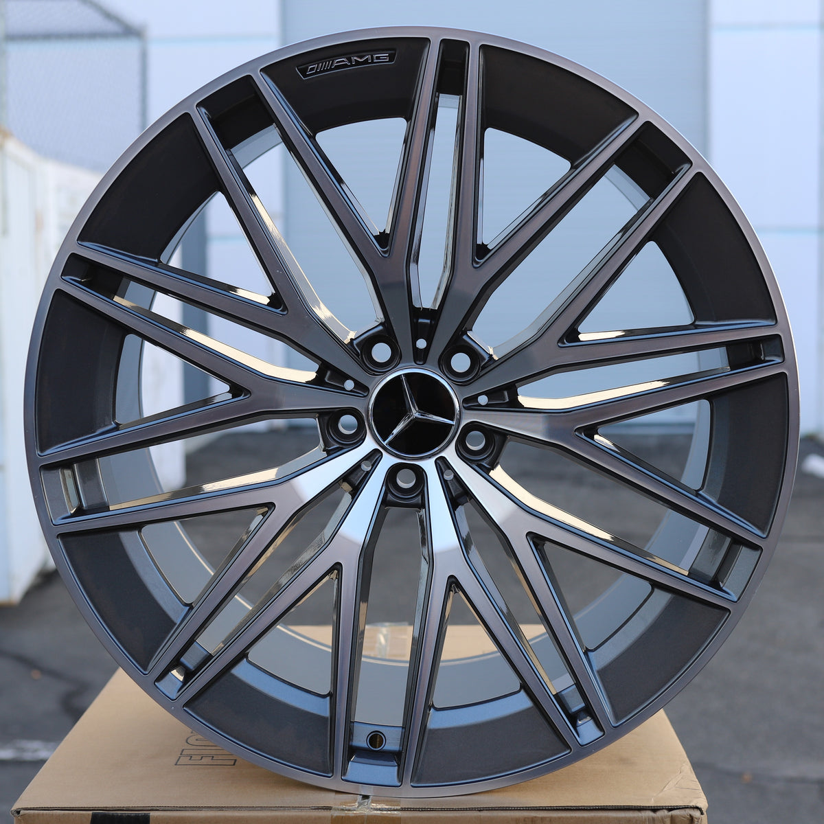 MB25 | AMG Style Wheels Fits Mercedes-Benz | Grey Machined Face