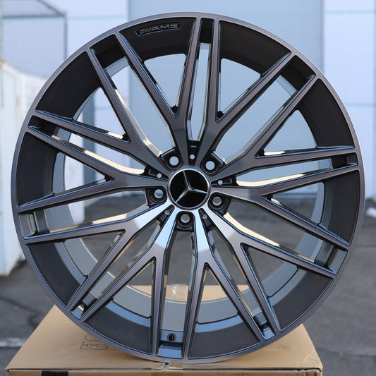 MB25 | AMG Style Wheels Fits Mercedes-Benz | Grey Machined Face