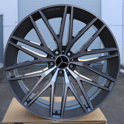 MB25 | AMG Style Wheels Fits Mercedes-Benz | Grey Machined Face