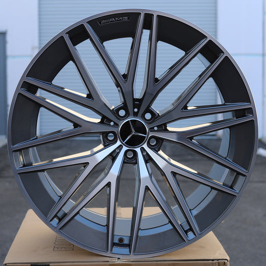 MB25 | AMG Style Wheels Fits Mercedes-Benz | Grey Machined Face