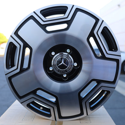 MB24 | Mercedes-Benz Style Wheels | Black Machined Face