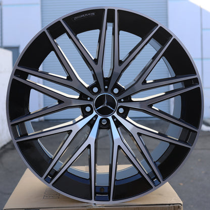MB25 | AMG Style Wheels Fits Mercedes-Benz | Black Machined Face