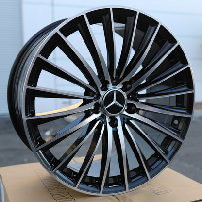 MB29 | Mercedes-Benz Style Wheels | Black Machined Face