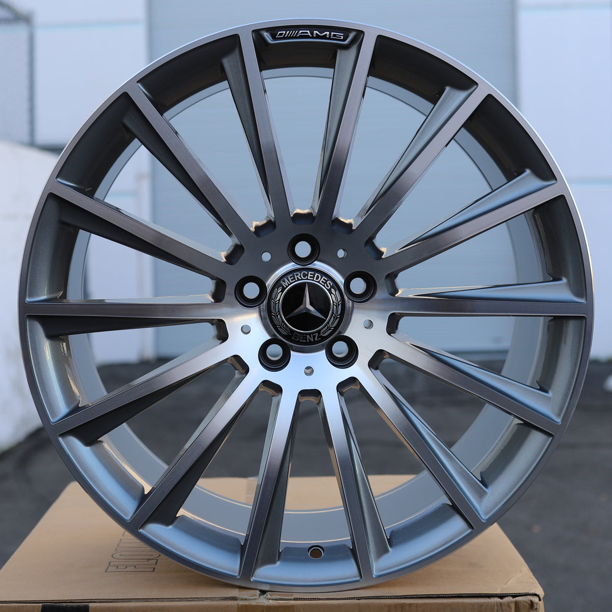 MB14 | Mercedes-Benz Style Wheels | Grey Machined Face