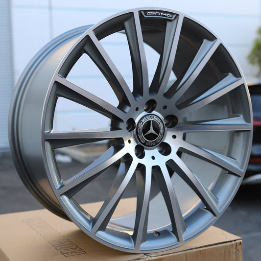 MB14 | Mercedes-Benz Style Wheels | Grey Machined Face