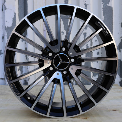 MB15 | Mercedes-Benz Style Wheels | Black Machined Face