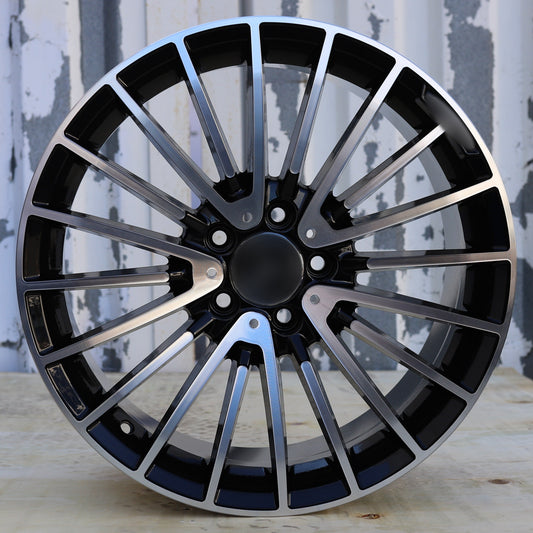 MB15 | Mercedes-Benz Style Wheels | Black Machined Face