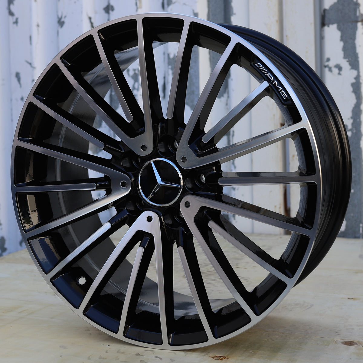 MB15 | Mercedes-Benz Style Wheels | Black Machined Face