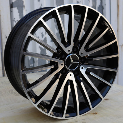 MB15 | Mercedes-Benz Style Wheels | Black Machined Face