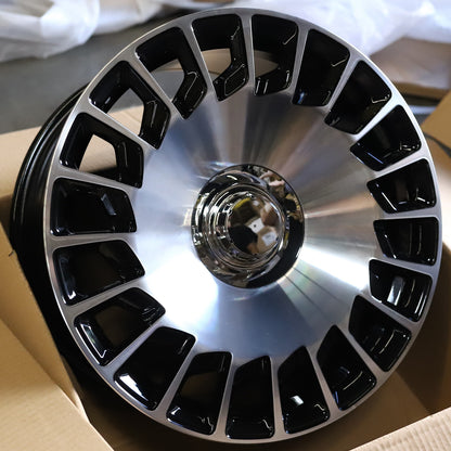 MB18 | Mercedes-Benz Style Wheels | Black Machined Face