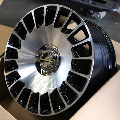 MB18 | Mercedes-Benz Style Wheels | Black Machined Face