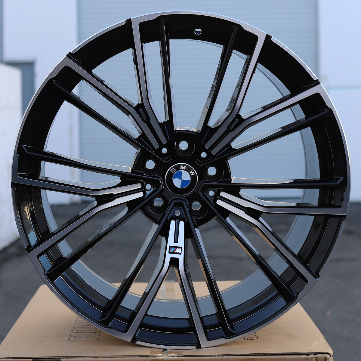 MS18 | BMW Style Wheels Fits BMW | Black Machined Face
