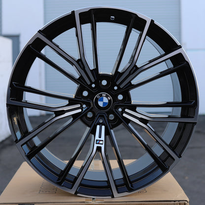 MS18 | BMW Style Wheels Fits BMW | Black Machined Face