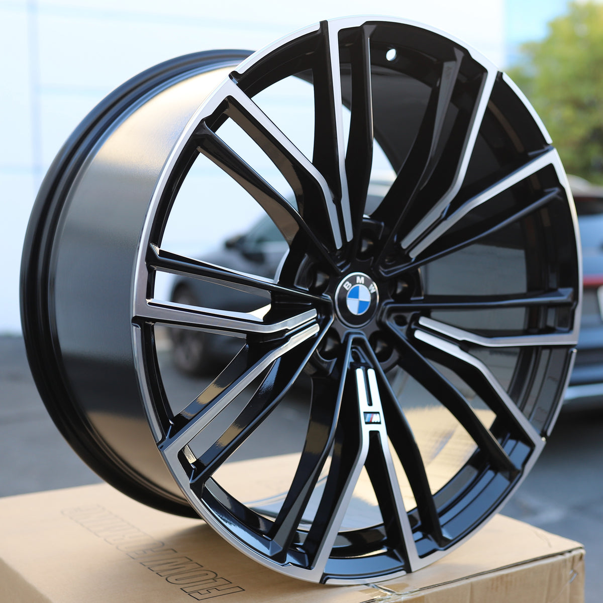 MS18 | BMW Style Wheels Fits BMW | Black Machined Face