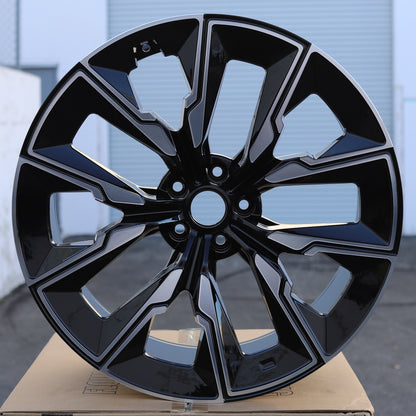 MS20 | 909M Style Wheels Fits BMW | Black Machined Face