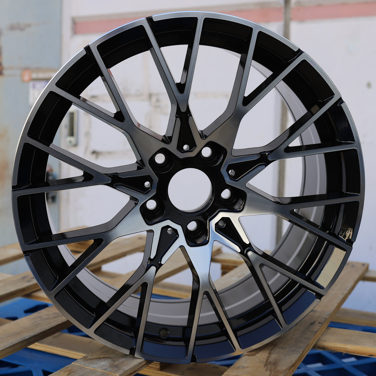 MS21 | BMW Style Wheels Fits BMW | Black Machined Face