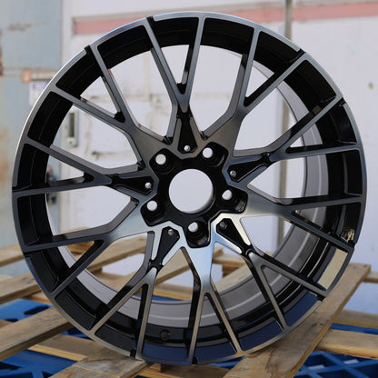 MS21 | BMW Style Wheels Fits BMW | Black Machined Face