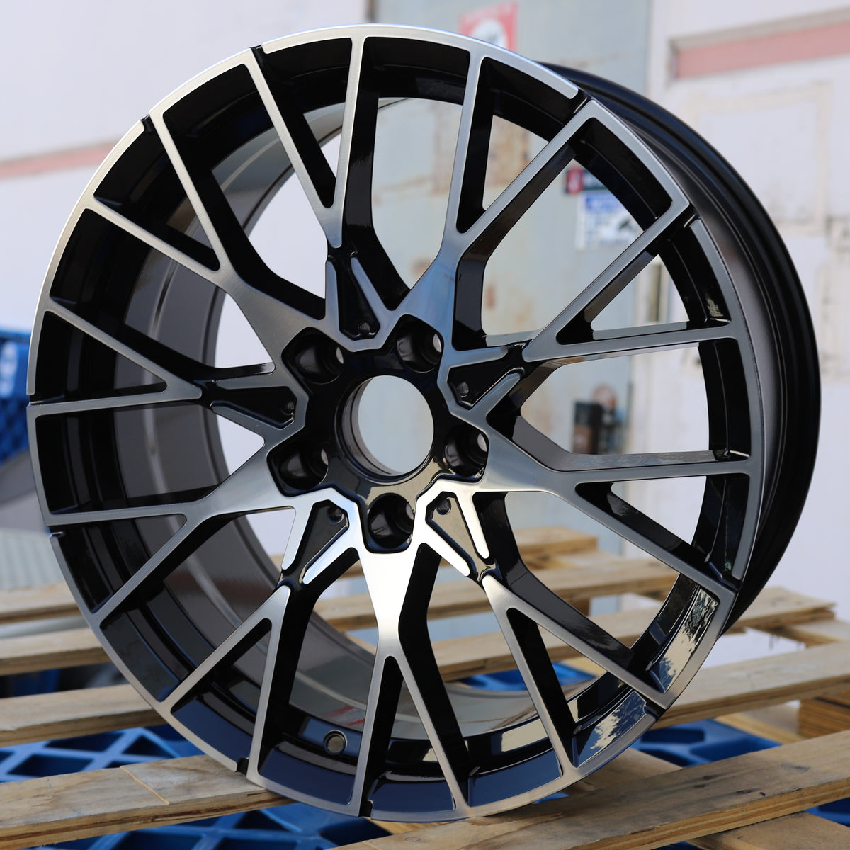 MS21 | BMW Style Wheels Fits BMW | Black Machined Face