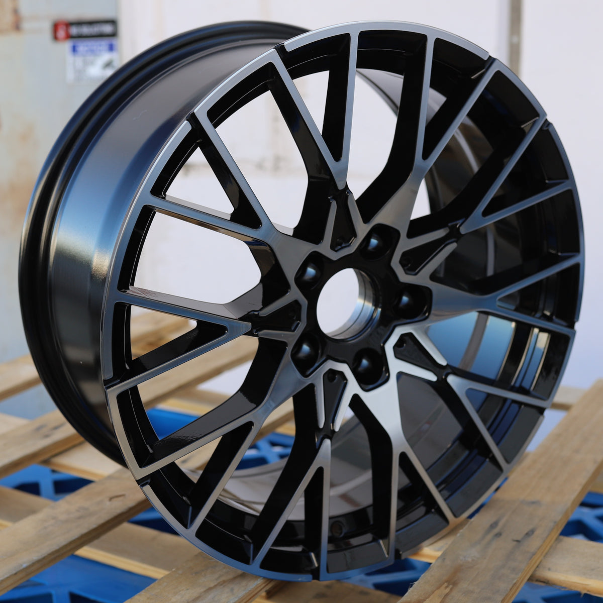 MS21 | BMW Style Wheels Fits BMW | Black Machined Face