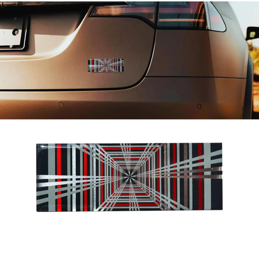 Plaid Performance Model Badge Embossed Metal Rear Trunk Emblem