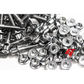 40pcs M8x1.25x32mm Chrome 12 Point Wheel Bolts & Nuts for 2/3 Piece Wheels