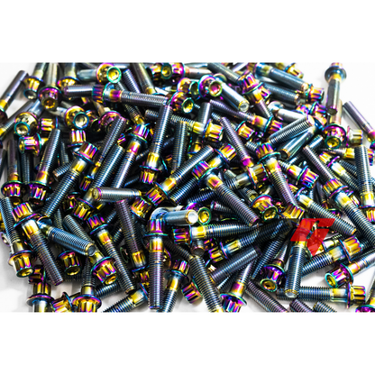 160pcs M7x1x31 Neochrome 12 Point Wheel Bolts & M7 Wheel Nuts for 2/3 Piece Wheels