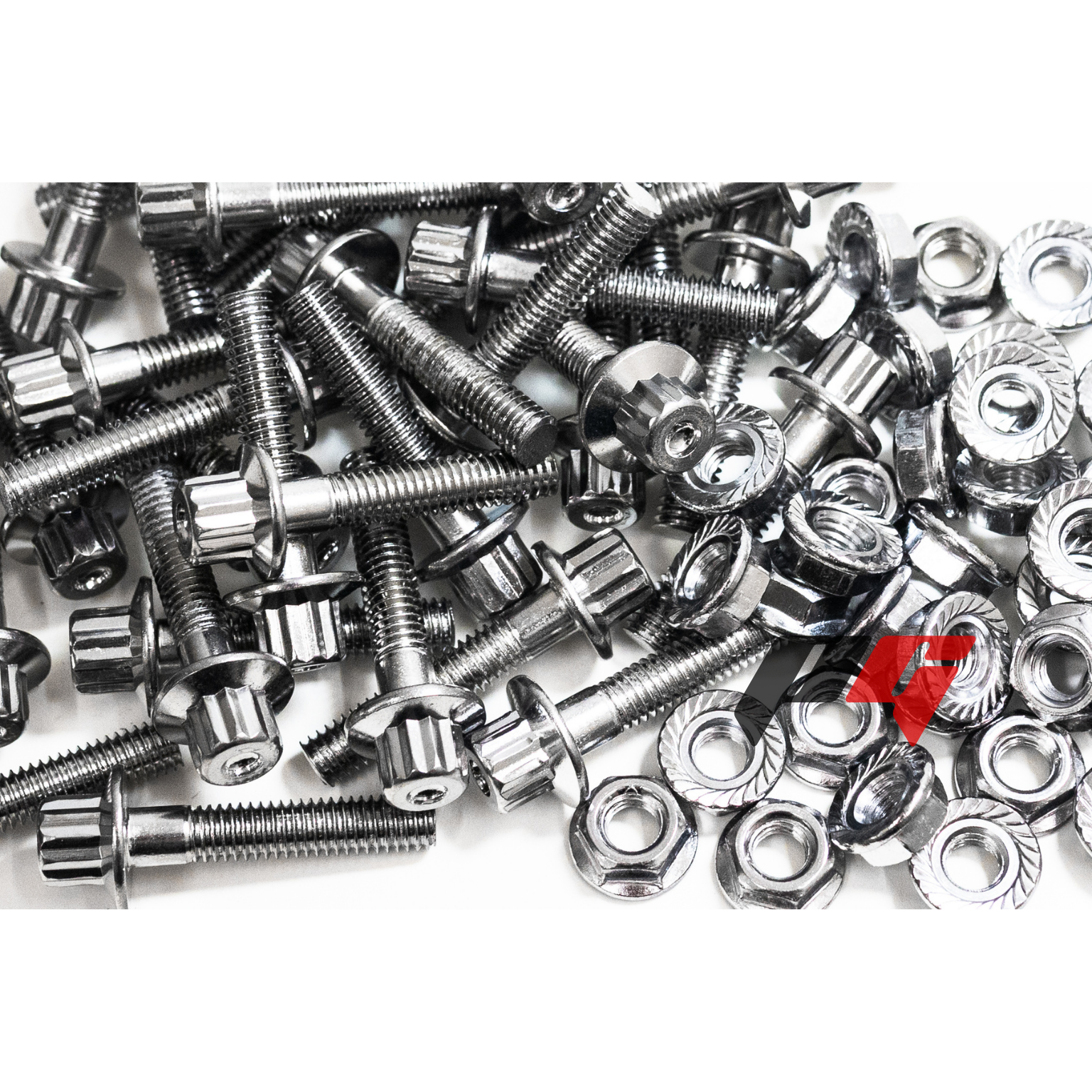 40pcs M7x1x31 Chrome 12 Point Wheel Bolts & M7 Wheel Nuts for 2/3 Piec ...