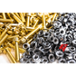 160pcs M7x1x32 Gold 12 Point Wheel Bolts & M7 Wheel Nuts for 2/3 Piece Wheels