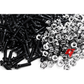 160pcs M6x1x30 Black 12 Point Wheel Bolts & Nuts for 2/3 Piece Wheels