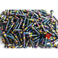 160pcs M6x1x30 NeoChrome 12 Point Wheel Bolts & Nuts for 2/3 Piece Wheels