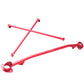 Megan Racing Race Spec Red Front X-Brace Tower Bar For 99-09 Honda S2000 AP1 AP2 w/Aftermarket Intake - XBAR-S2K-R