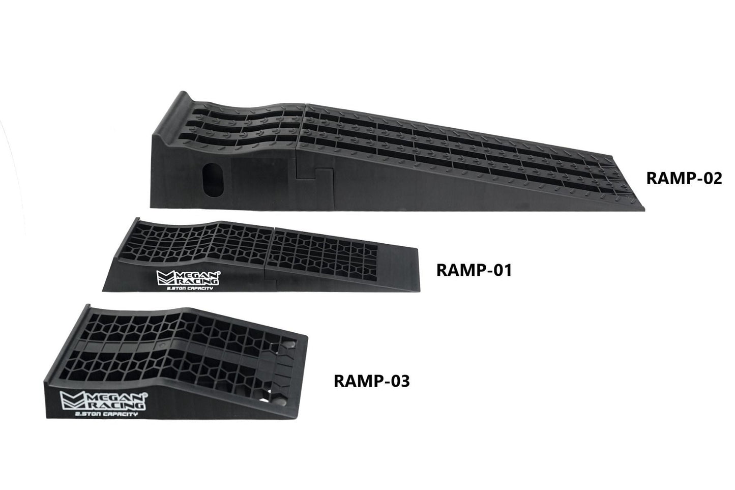 Megan Racing Single Piece 2.5 Ton Drive-On Ramps (Set of 2) - MR-RAMP-03